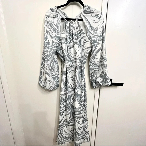 Jonathan Simkhai Mellie Marble print midi dress NWT size medium - Picture 3 of 10